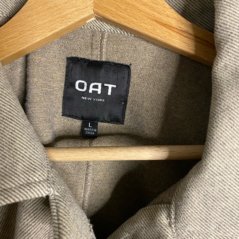 Revolve Oat Herringbone Button Down Shacket - image 3